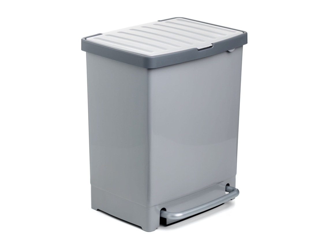 Tatay 1020701 Cubo Reciclaje 25l C/separador Gris