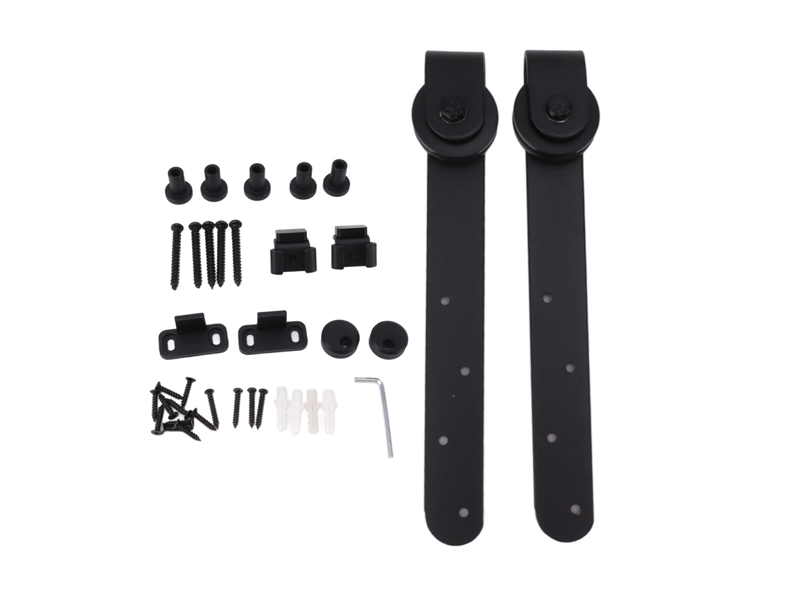 Kit De Herrajes Para Puerta Estabilizadora Silent Mini Con Riel Deslizante En Acero Al Carbono - Fácil De Instalar
