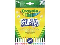 Marcadores Washable CRAYOLA Fineline (24 Unidades)