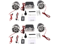 2 Sistemas De Audio Para Motocicleta, Altavoces Estéreo Impermeables, Radio Fm Para Scooter, Bluetooth, Usb, Tf Y Mp3.