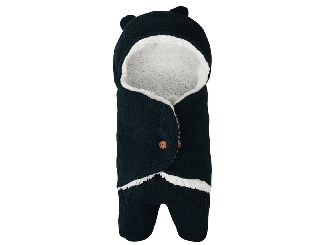Saco de dormir de invierno Yunzii con capucha y manta gruesa resistente al viento