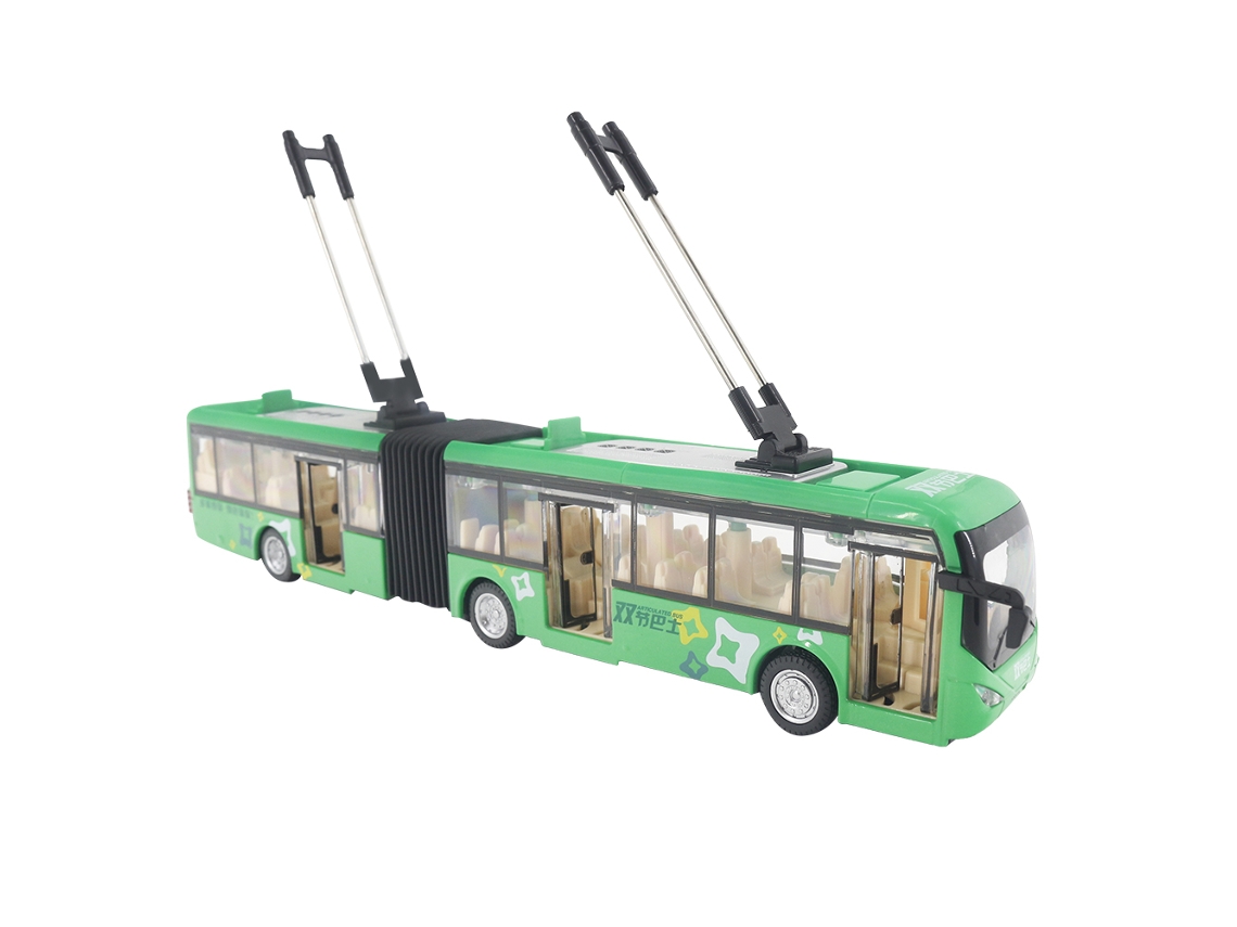 Mali brinquedo Educativo Ônibus Eletrônico com Luz Modelo Cidade para Crianças (verde)