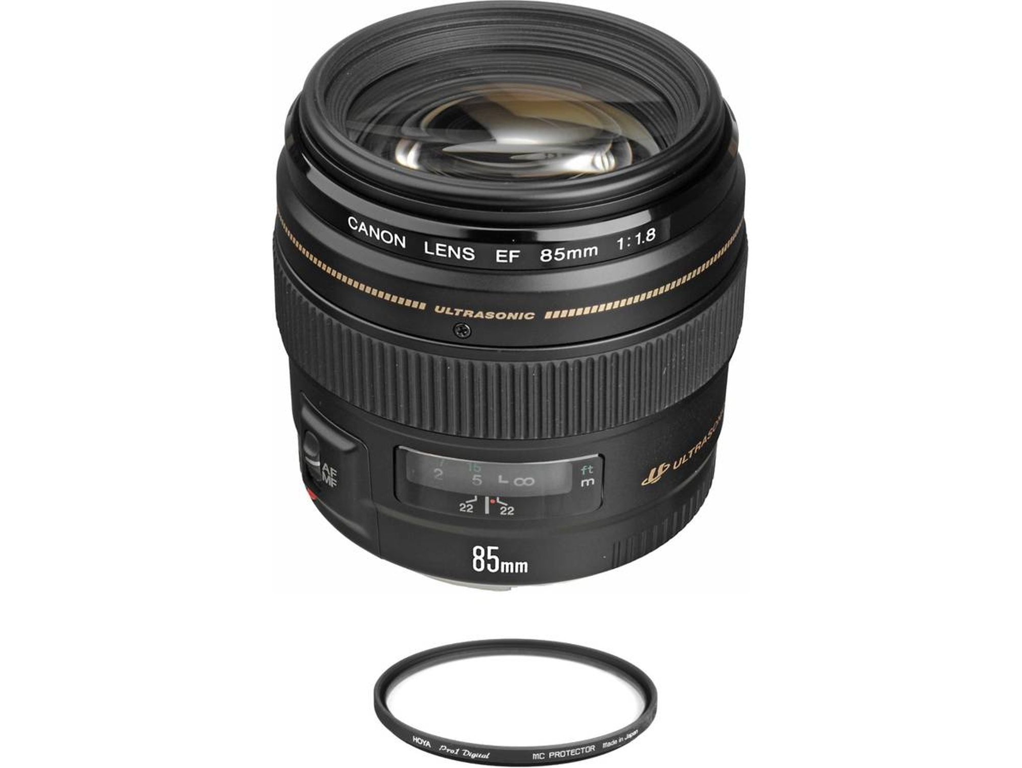 Objetivo CANON EF 85mm F1.8 USM + HOYA 58mm PRO 1D Protetor