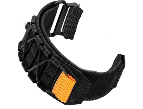 Correa Militar De Nylon Para Samsung Galaxy Watch4 42Mm Negra ¡ANTIMPACTO!