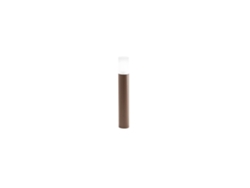 Lampo - Poste de jardín con bombilla E27 IP54 H 60 cm, metal pintado, vidrio esmerilado, poste de exterior - Perenz - Corten