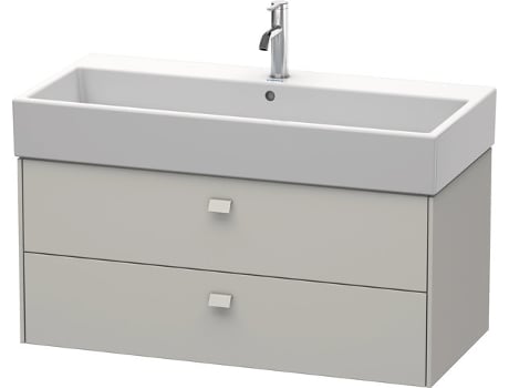 Neceser de pared DURAVIT Brioso 98,4 x 45,9 cm 2 cajones con sifón y delantal para lavabo Vero Air 235010
