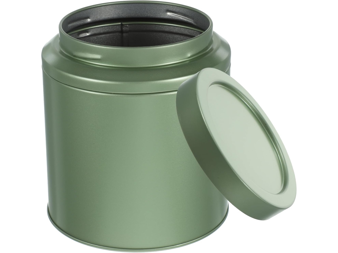Recipiente Hojalata Hermética Multifuncional Ideal Almacenar Azúcar Organizar Hogar Tapa Caja Té Café