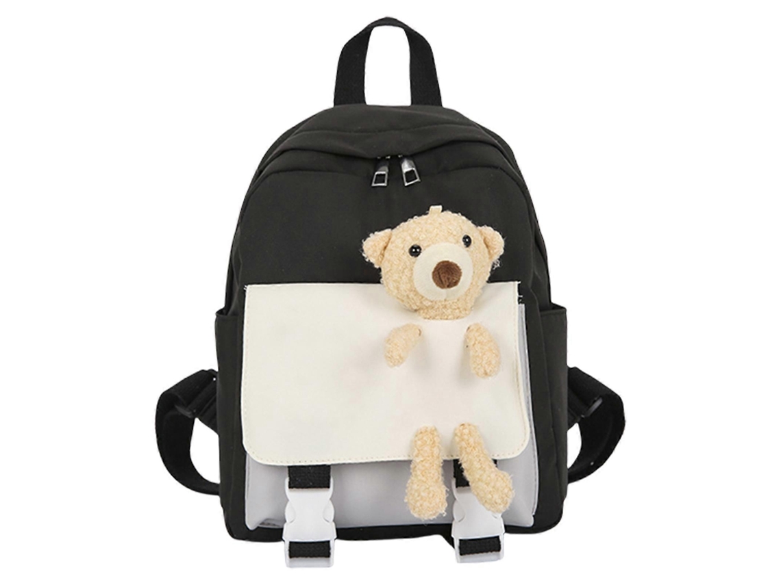 Mochila infantil preescolar, mochila grande con diseño de dibujos animados para guardería y colegio, mochila infantil negra