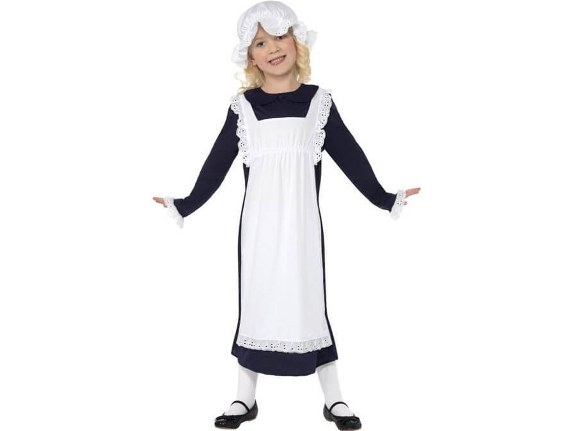 Disfraz de Niña DISFRAZZES Criada Victoriana (Talla: 10 a 12 años)