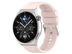 Correa de silicona con hebilla plateada para Huawei Watch GT2 de 42 mm / Watch 2 de 20 mm con punta sobresaliente