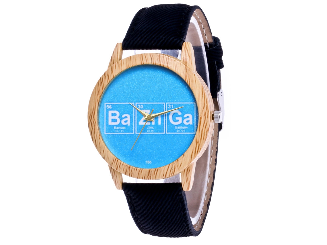Reloj De Pulsera De Cuarzo Para Hombre Y Mujer Con Correa De Jean Zhoulianfa Negro