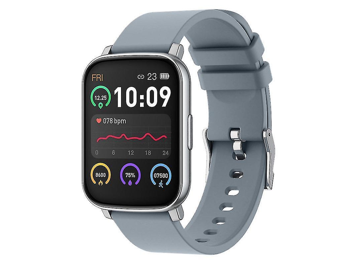 Reloj inteligente Yizhood para hombre y mujer, de 1,65 pulgadas, resistente al agua, IP68, con monitor de frecuencia cardíaca (azul)