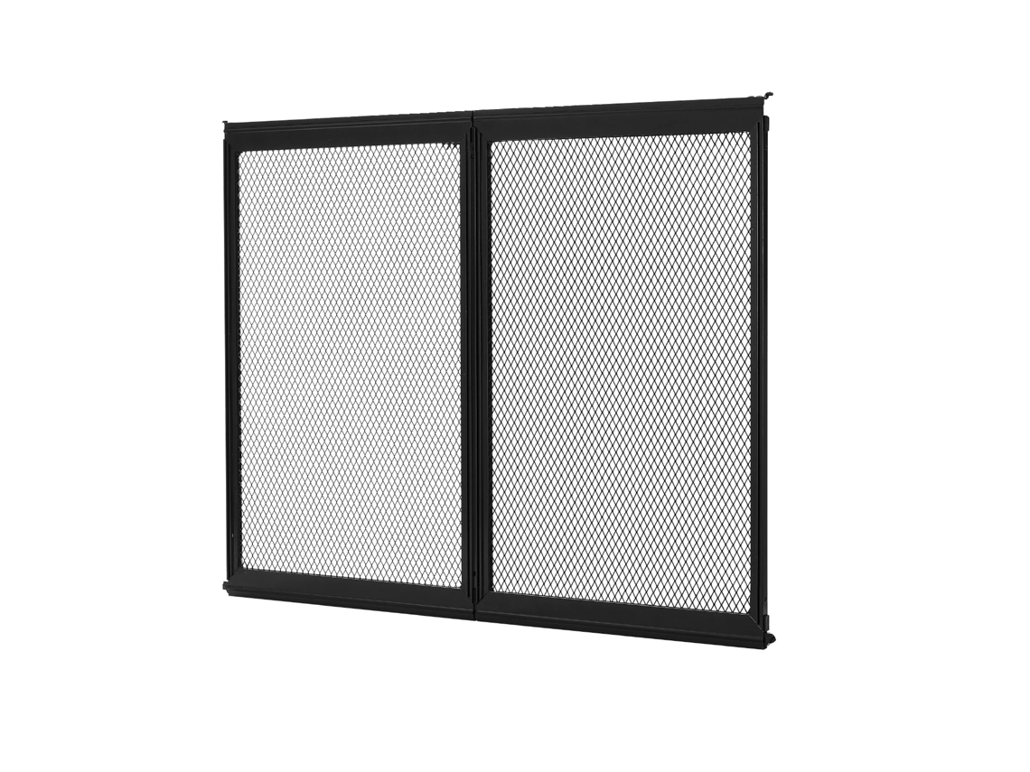 Protector de puerta mosquitera, aleación de aluminio duradera, fácil instalación, ancho 24.5 pulgadas, alto 20 pulgadas