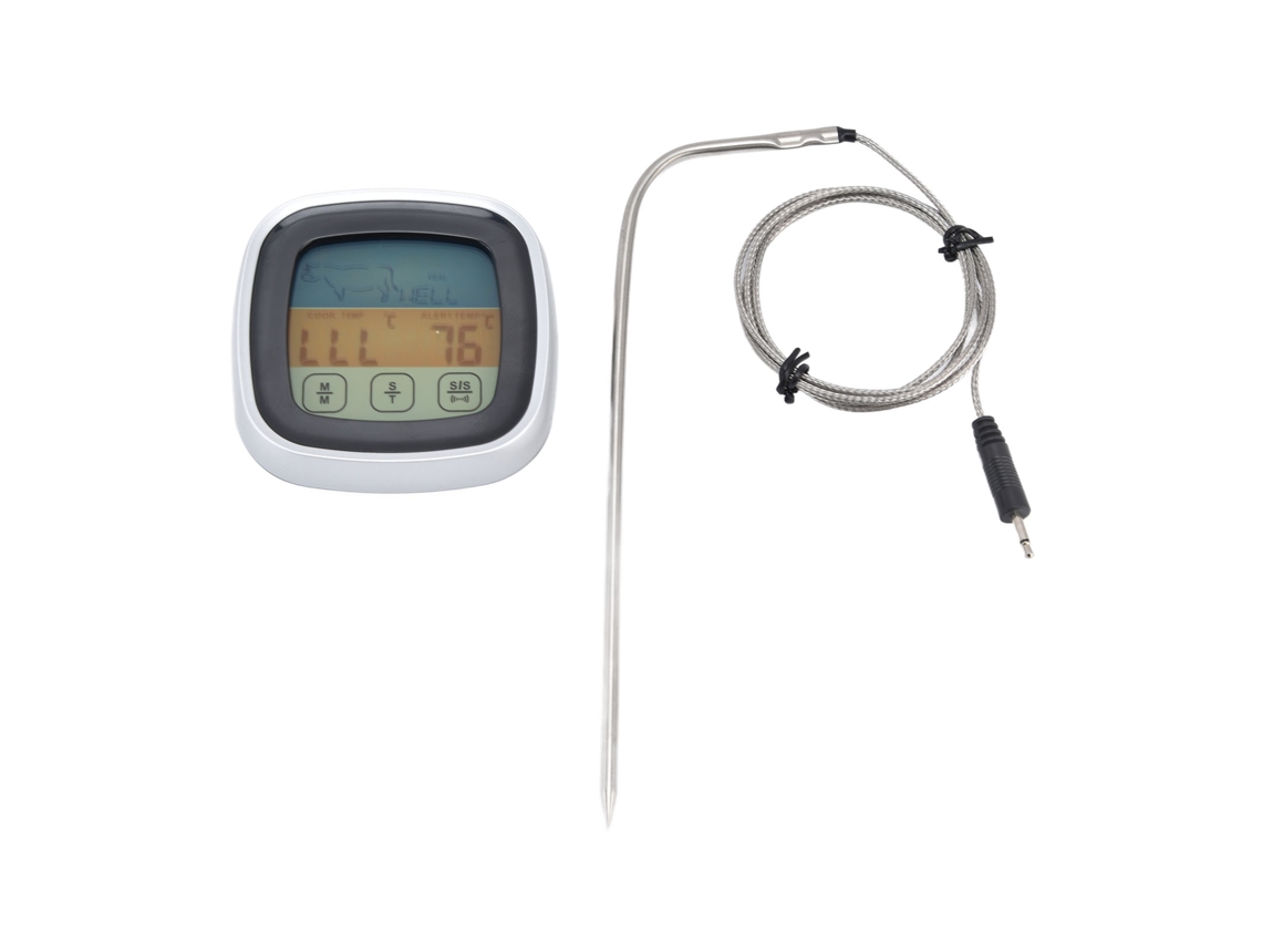 Termómetro Digital Para Carne, Resistente Al Agua, Con Sonda De Acero Inoxidable Para Cocina Y Barbacoa.