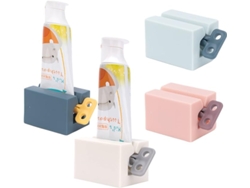 Exprimidor Pasta Dientes 4 Piezas Con Asa Mate, Organizador Bano