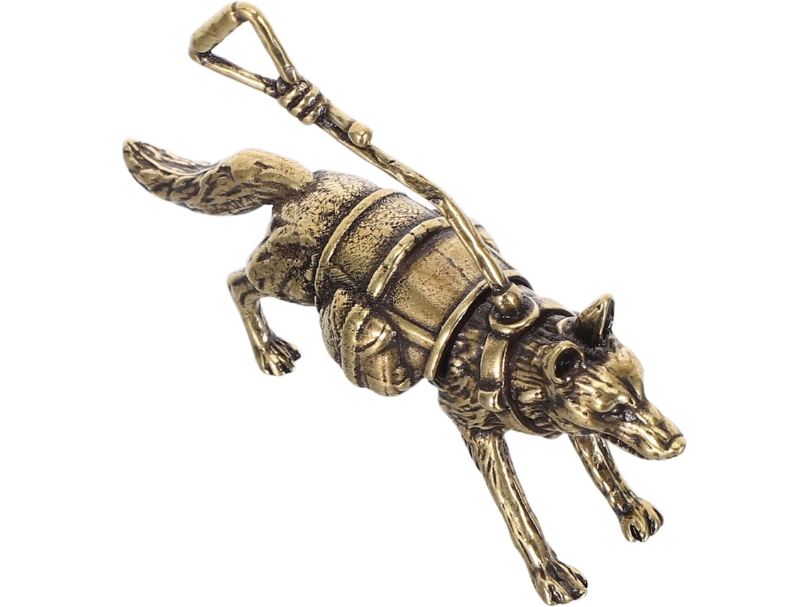 Figura Decorativa De Perro De Latón Inoomp, Pastor Alemán, Estatua De Animal Pequeño Para Decoración De Mesa, Hogar Y