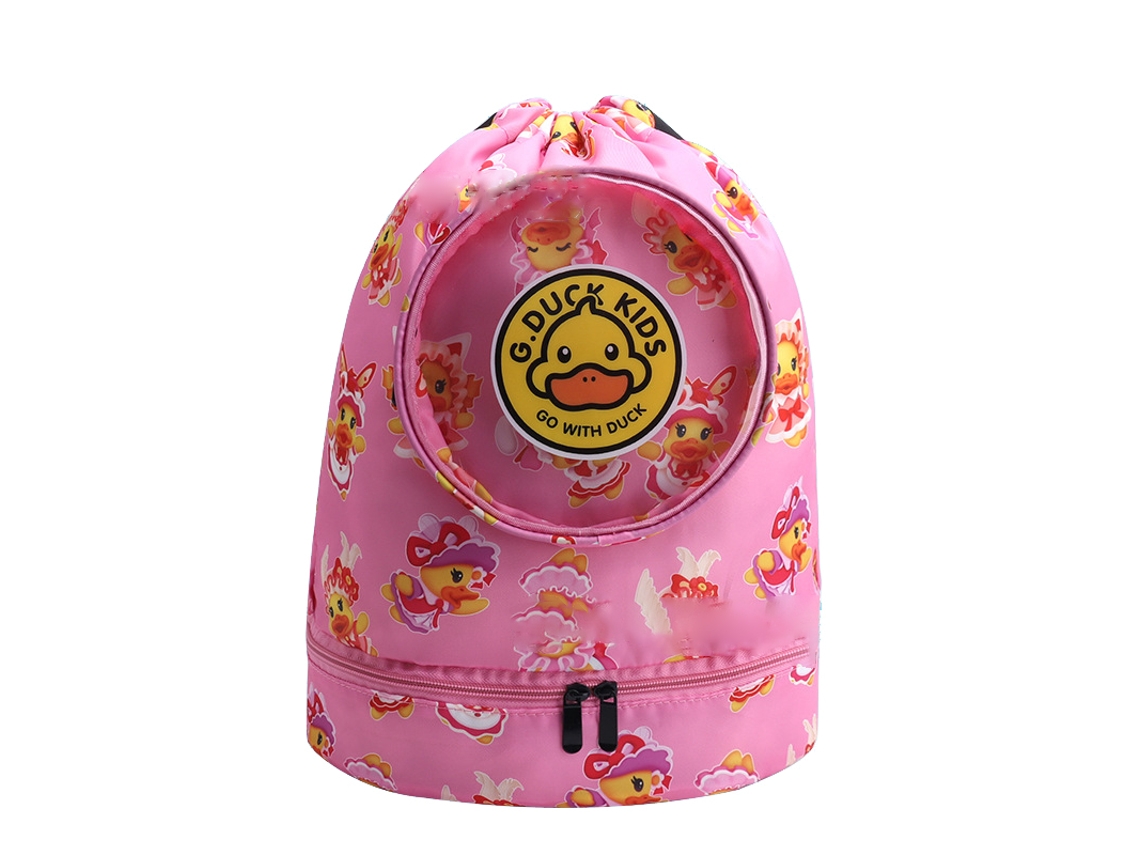 Mochila de natación infantil, seca/triturada, rosa, se vende por separado.