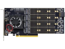 Tabla De División De Unidades Libre Plx 8749 Chipset Pcie 3.0 A M.2 Nvme Tarjeta De Extensión De Disco De 8 Ranuras