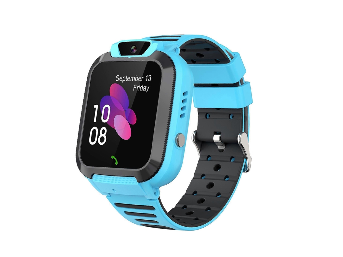 Reloj inteligente para niños, resistente al agua, con GPS, para bicicletas eléctricas (azul)