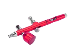 Pistola pulverizadora de gravedad AR180, boquilla de 0,2 mm, color rojo Yizhood