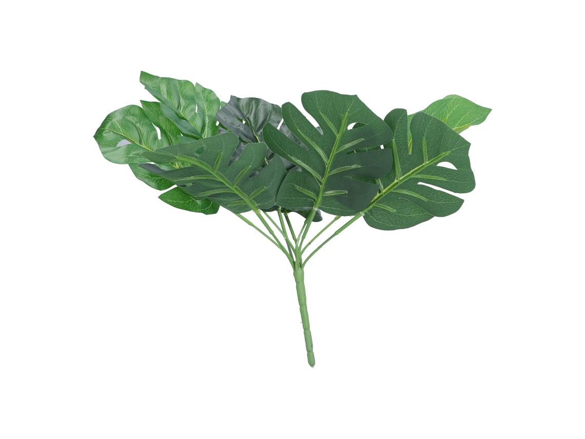 Hoja Artificial De Monstera, Planta Decorativa Diy Para Jardín, Pared Exterior, Reutilizable.