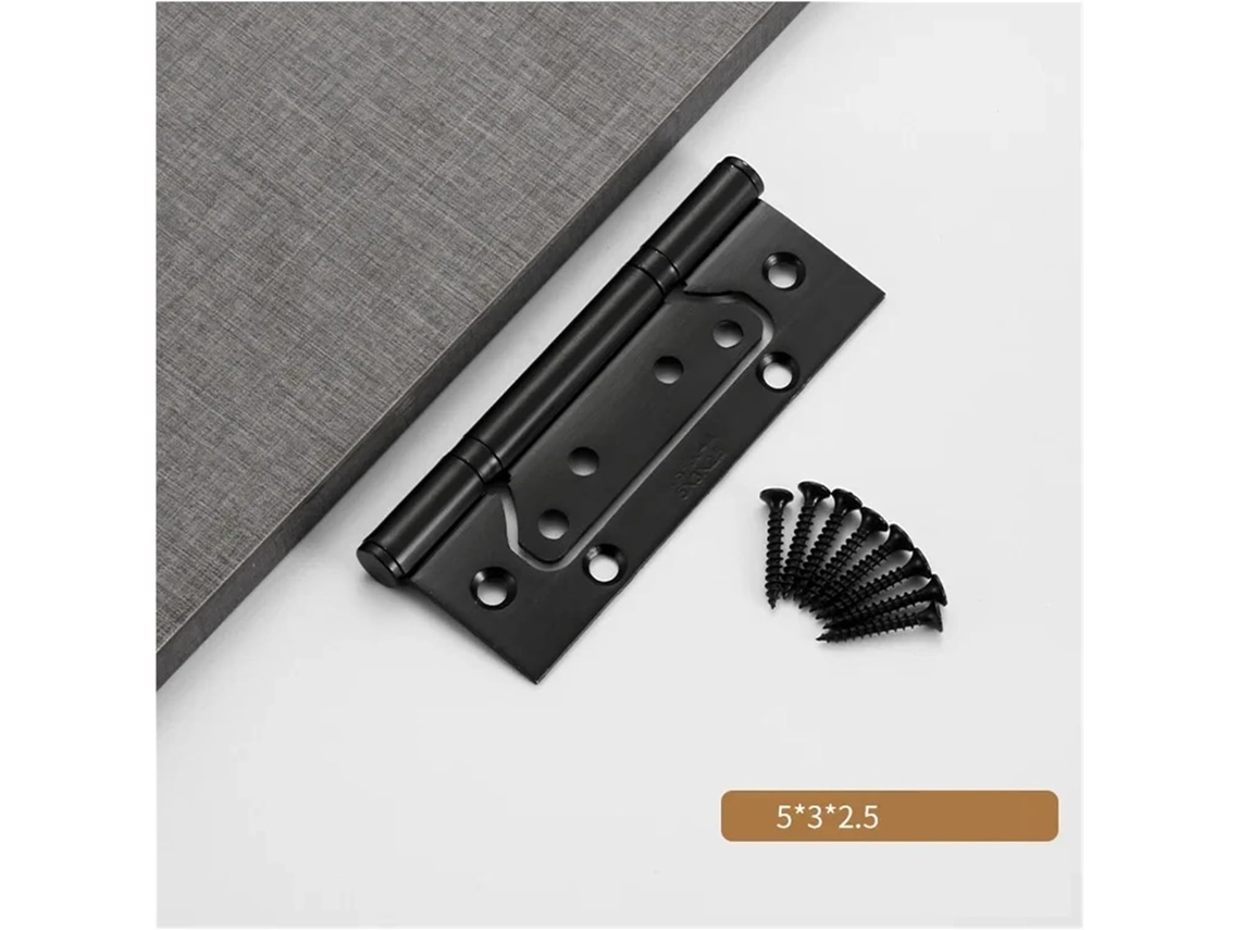 Charnière En Acier Inoxidable Para Porte Bois De Salle Bains Chambre À Coucher 4 Pouces 5 Charnières