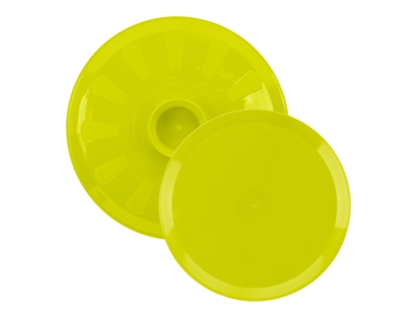 PLASTIC FORTE Juego de 2 Tapas Gira Tortillas En Plástico Con Agarre Central Pistacho