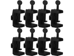 Juego De 8 Abrazaderas De Plástico Abs Para Lámparas De Escritorio, Montaje Resistente, Clips Ajustables Para Lámparas.