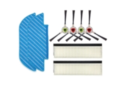 Kit de paño de fregona con cepillo lateral y filtro HEPA. Compatible con Ecovacs DK35, DK33 y DK45.