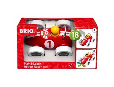 Coches y Motos BRIO Interactivo Play & Learn Racing Car Programable (Edad Mínima Recomendada: 1 año)