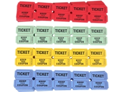 Paquete De 800 Boletos De Rifa De Papel Multicolor, Fáciles De Distribuir, Para Fiestas.