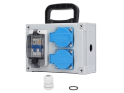 2026velora-caja De Contactos De Pared Con Rcbo Rcd 2 Tomacorrientes Eu 250v 16a Y Disyuntor 1p+n 40a 230v