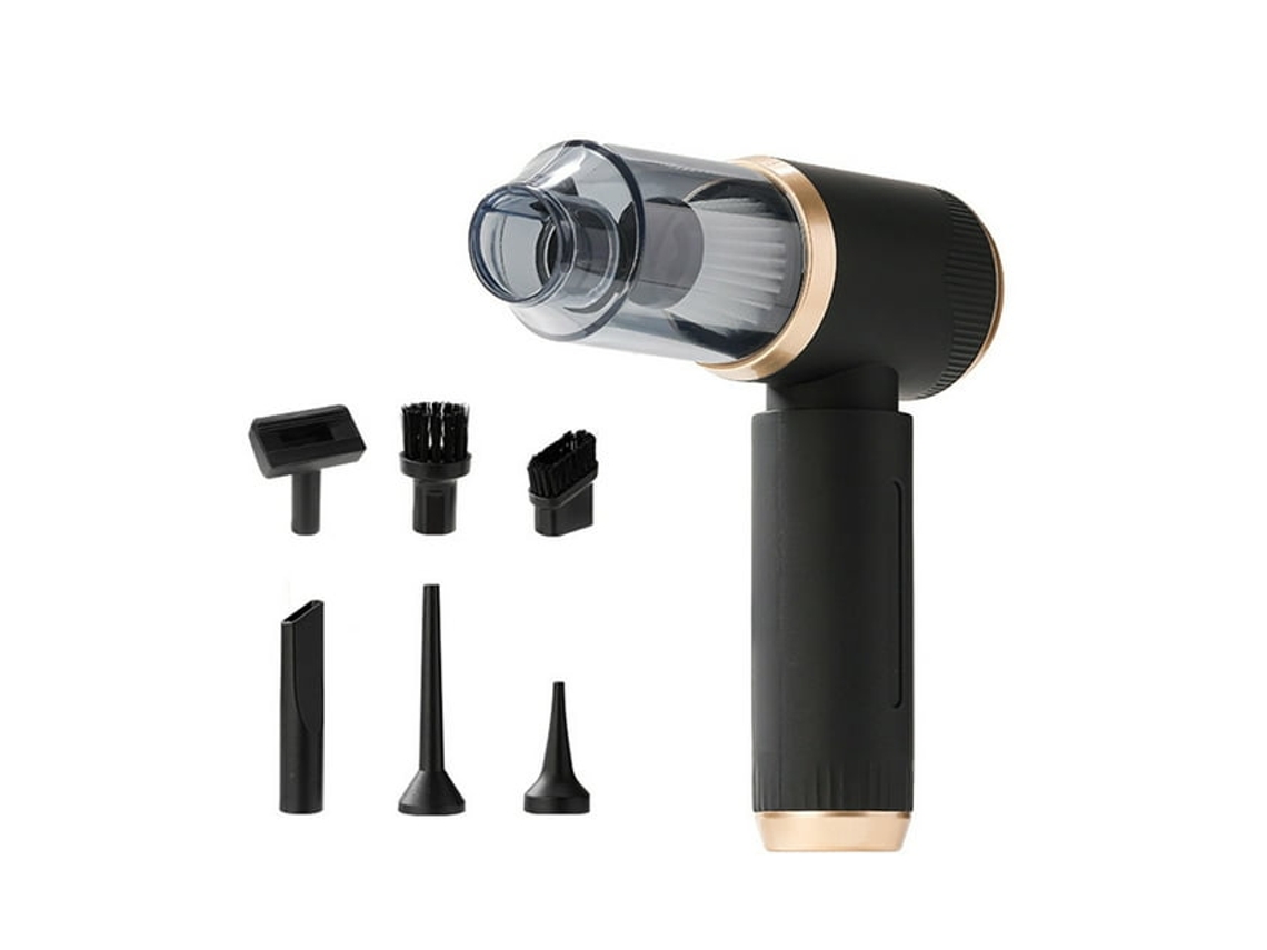 Aspiradora de mano inalámbrica recargable Digitallab, ideal para uso doméstico y en coche (negra)