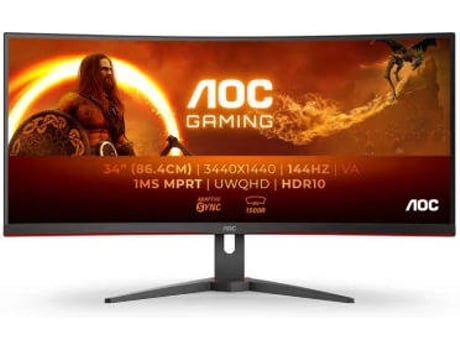 Monitor Curvo AOC CU34G2XE/BK (34'' - QHD - Led VA)
