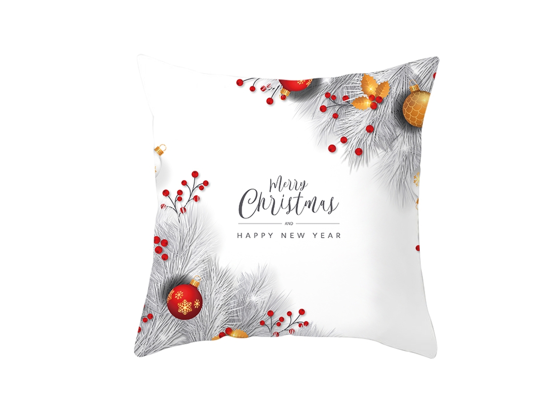Serie Feliz Navidad Funda Decorativa de Almohada