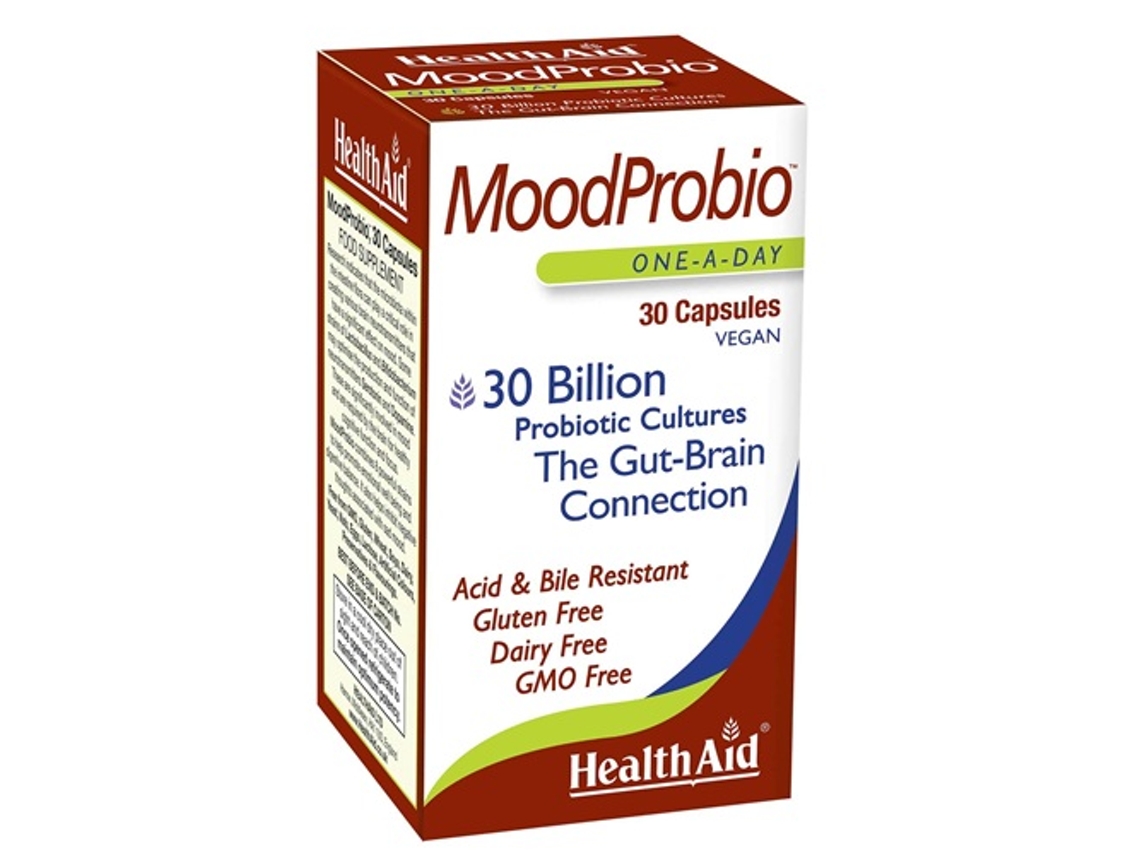 Complemento Alimentar HEALTH AID Moodprobio (30 cápsulas vegetais)