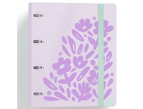 Carpeta de anillas CARCHIVO Carpeblock360 Malva A4