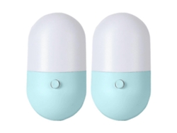 Pack de 2 luces nocturnas de pared, luces nocturnas coloridas para niños Rosewell