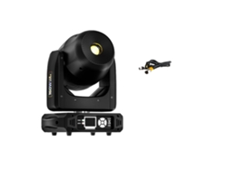 Cabezal móvil, 160 W de potencia, control DMX, 7 colores + blanco, 1 unidad, enchufe europeo.