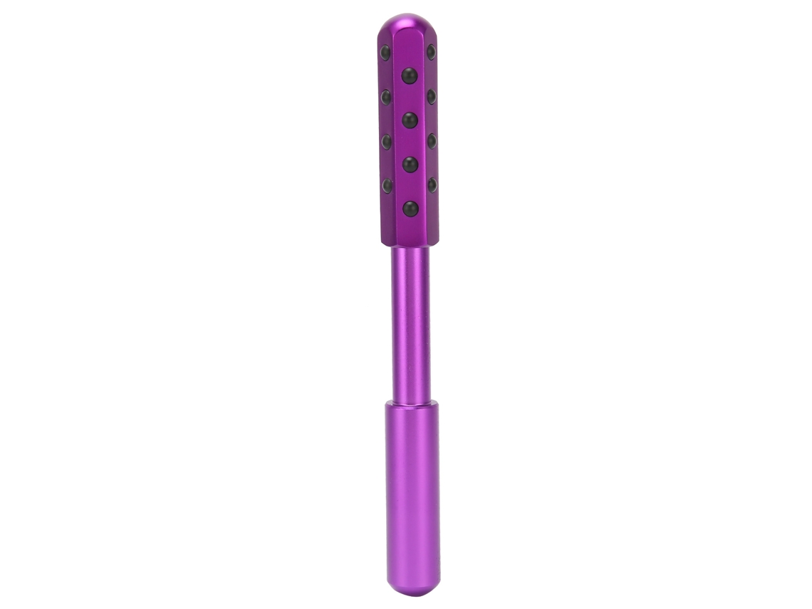 Rodillo Facial De Masaje Con 24 Partículas De Germanio Palillo De Belleza Morado