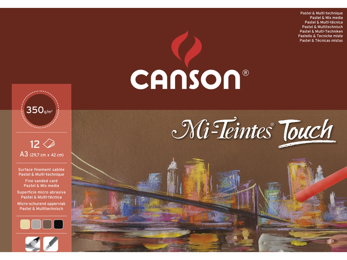 Bloc de Papel de Dibujo CANSON Mi-Teintes Touch 240 X 320 Mm