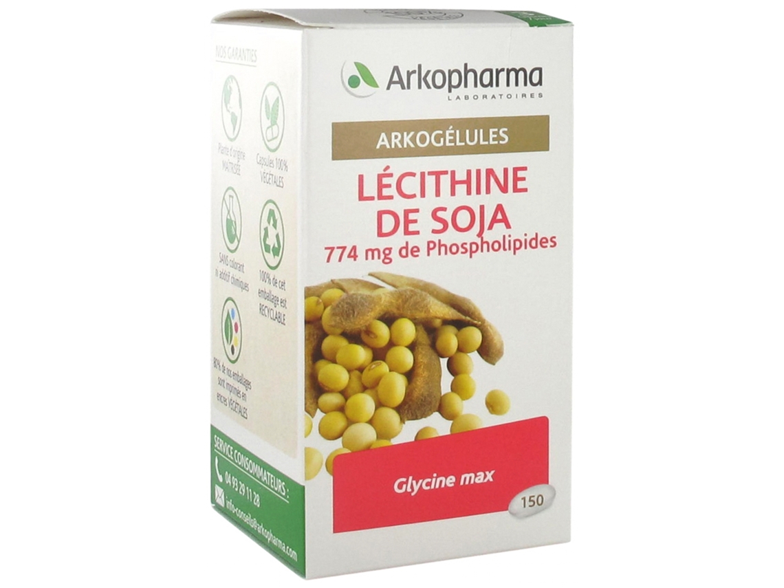 Arkogélules Lécithine de Soja Bio 150 Cápsulas ARKOPHARMA