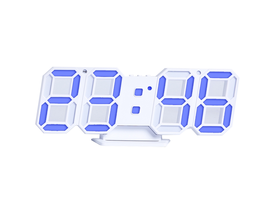 Reloj Digital LED 3D, Brillo Ajustable, Snooze, Fecha y Temperatura Kofihety