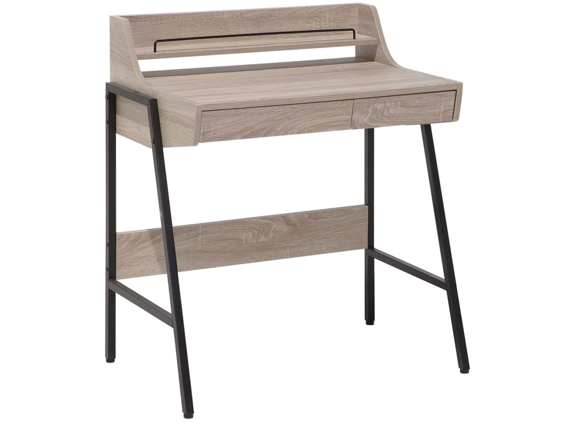 Escritorio BELIANI Broxton de MDF Madera clara 77x46x89