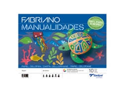 Caderno Trabalhos Manuais FABRIANO A4 Papel Transparente Celofane Cores Sortidas C/10Fl S0400006