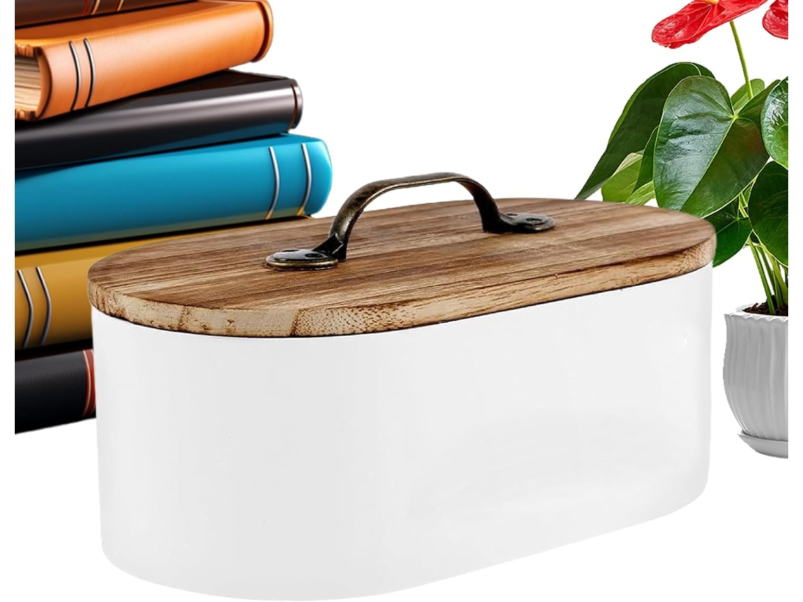 Soporte Para Tampones | Organizador De Madera Con Tapa Para Productos De Higiene Femenina | Accesorio De Baño