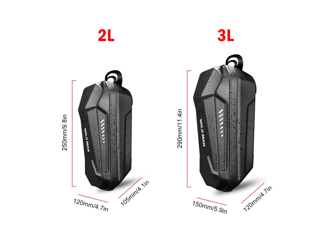 2026-mochila Delantera Para Patinete Eléctrico Bolsa De Almacenamiento Impermeable Con Carcasa Rígida Eva Bolsa Colgante Delantera Para Patinete