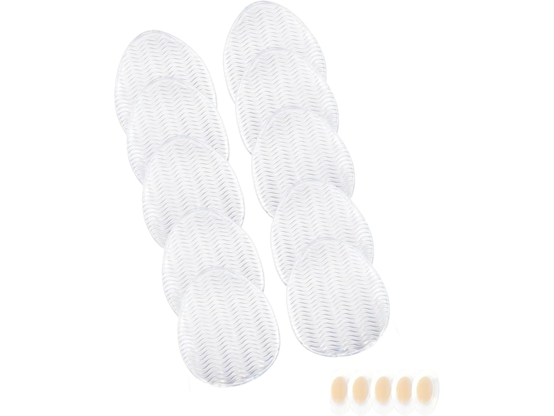 Juego De 5 Pares De Almohadillas Invisibles Y Prácticas Para Zapatos, Personalizables Y Adaptables A