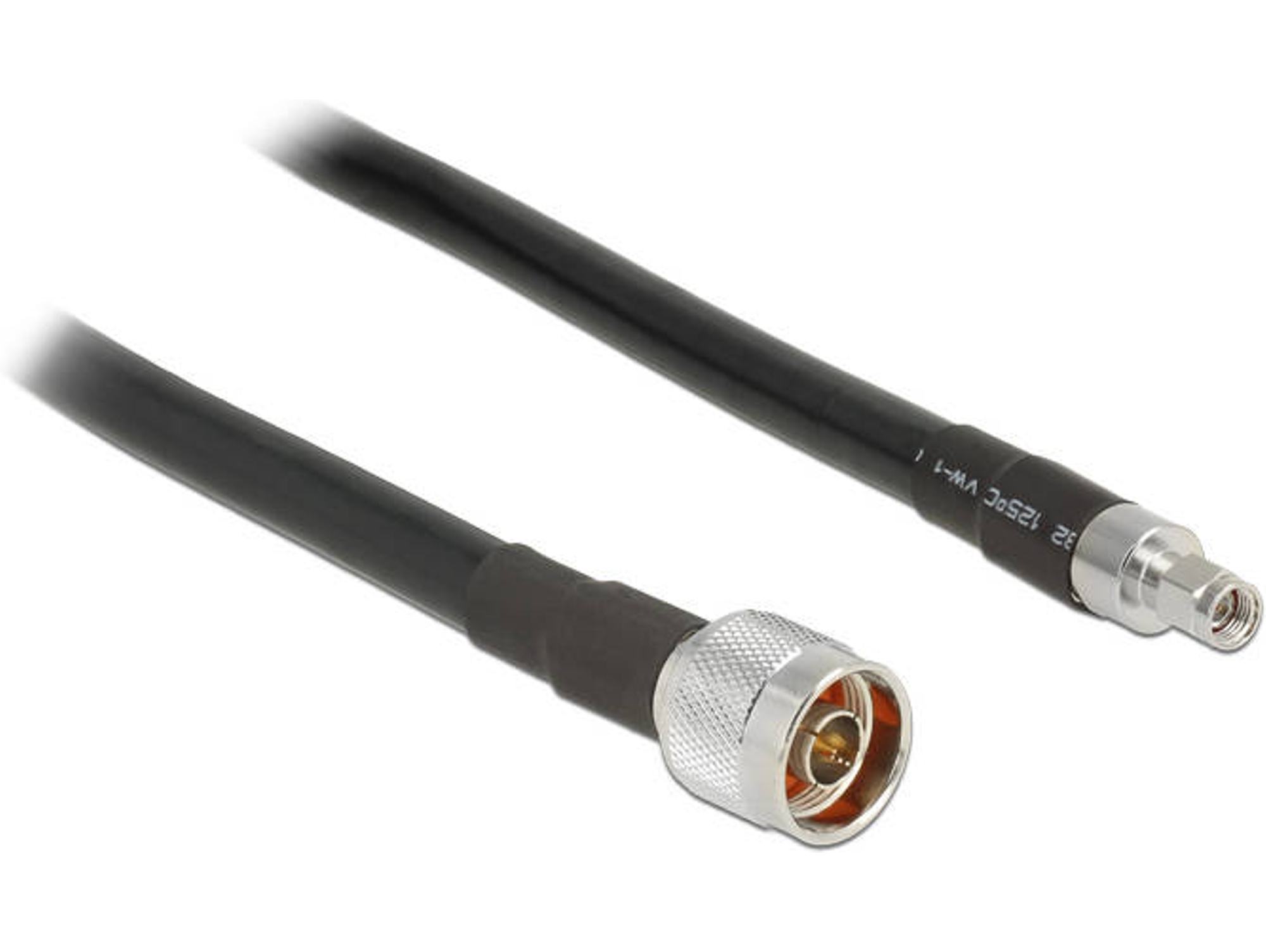 Cable de Antena DELOCK (Coaxial - 5 m - Negro)