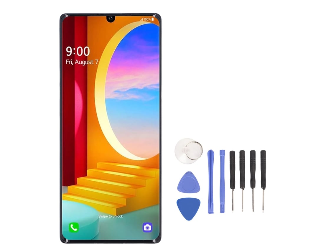 Pantalla Táctil Lcd Con Escáner Oled Para El Velvet 5g Black Con Lector De Huellas Dactilares.